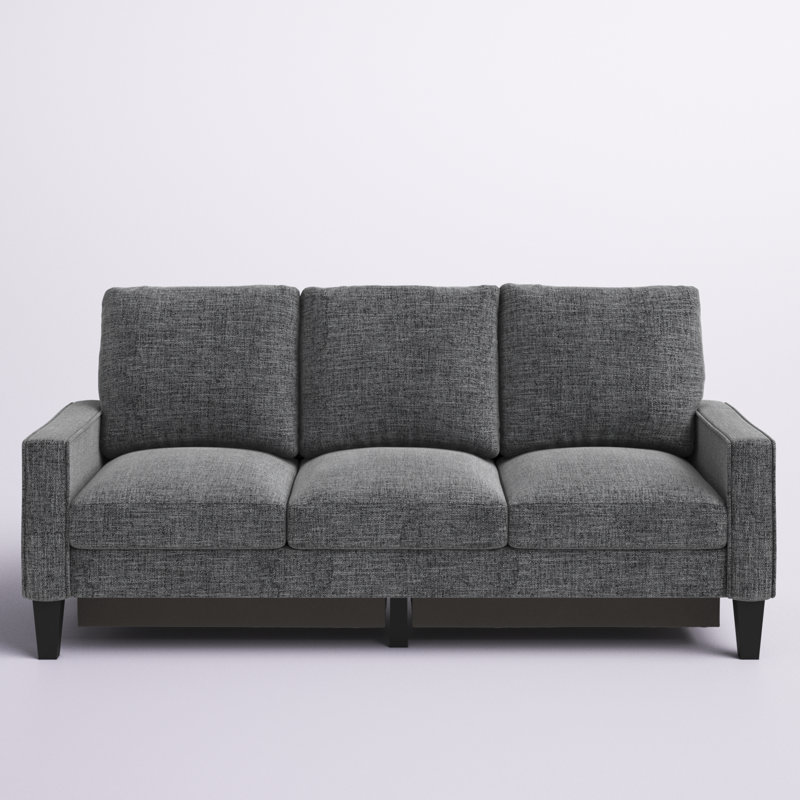Canapé Aurielle S2610, Mélange de lin gris