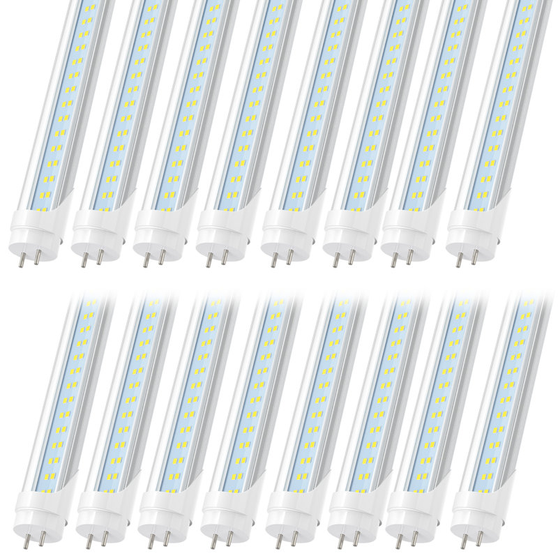 Ampoules à DEL G8 à deux broches T8 4FT, 24W, 3000LM, 6000 K