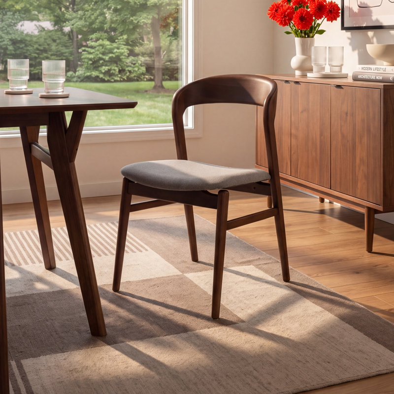 Anela Dining Chair, Nogal/Gray