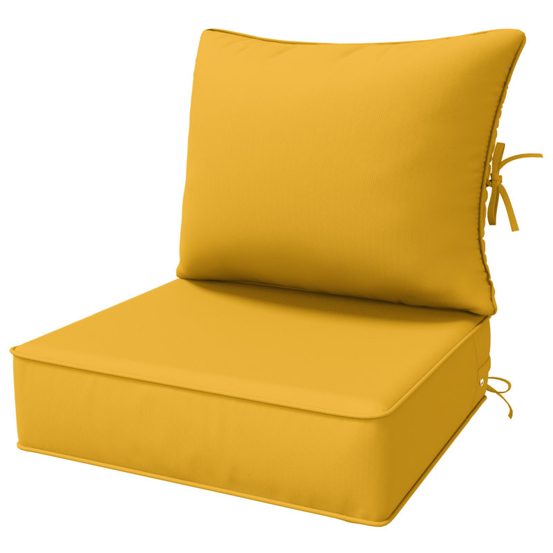 6.5″ Outdoor Replacement  Cushion Set, Deep Seating Seat / Back Cushion Set, Chocolate
