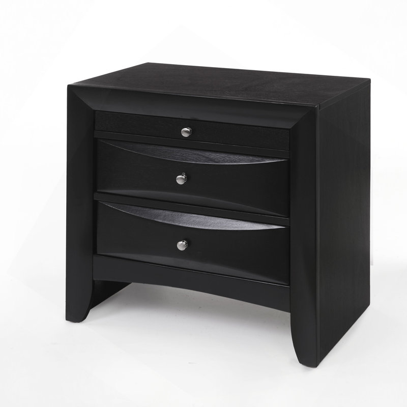 Ireland Nightstand, Black