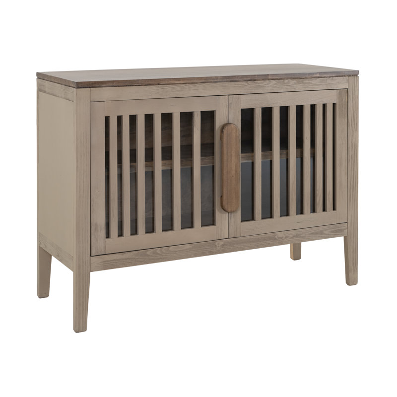 2 portes, 1 tablette, Cosole, Beige
