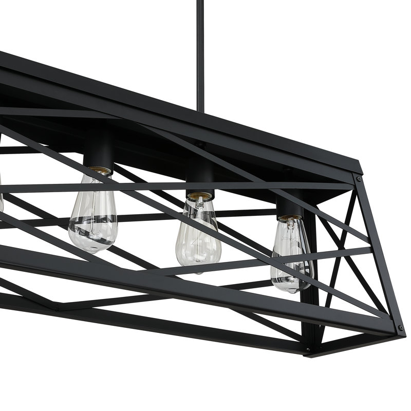 Lisabelle 5 - Light Kitchen Island Pendant, Black