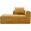 Chenille confortable pour la chambre à coucher, tissu amélioré et canapé-lit jaune pour environnement relaxant, chambre ergonomique à haute éponge-121050969
