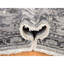 Troi One-of-a-Kind Rectangle 9'1" X 12'3" New Age Area Rug in Grey