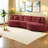 Modern Spacious Red Chenille Sofas For Elegant Living Rooms