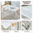 Dining Table Set For Rectangular Table With 4 PU Chairs-2012664231