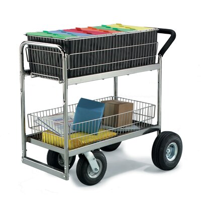 Medium Wire Basket File Cart with Caster Option -  Charnstrom, M262-A