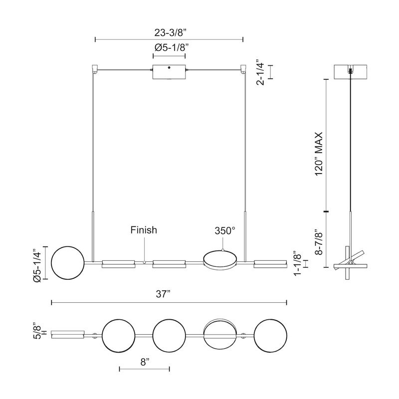 Novel 5 - Light LED Pendant