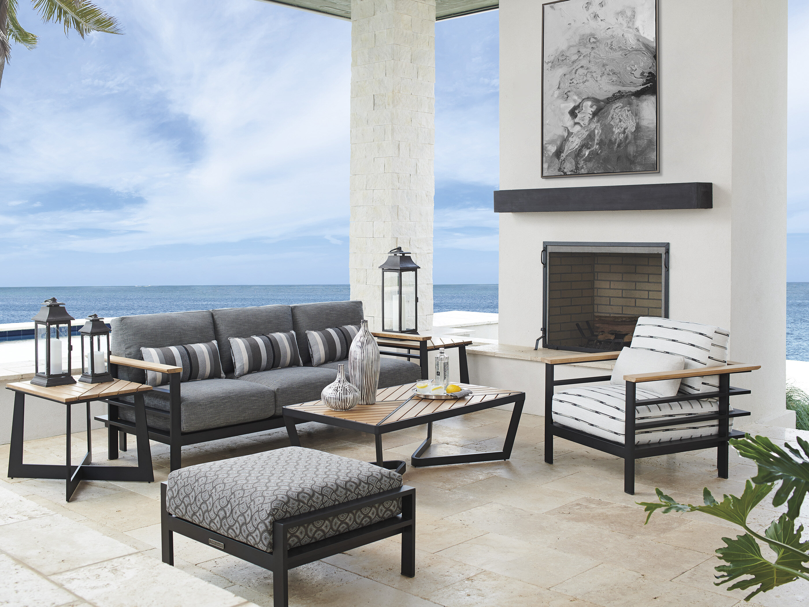 Tommy Bahama Outdoor Harbor Isle 5 - Person Outdoor Seating Group with  Cushions - Wayfair Canada