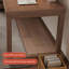 Simple Solid Wood Pine Burlywood Rectangle Desk-968534341