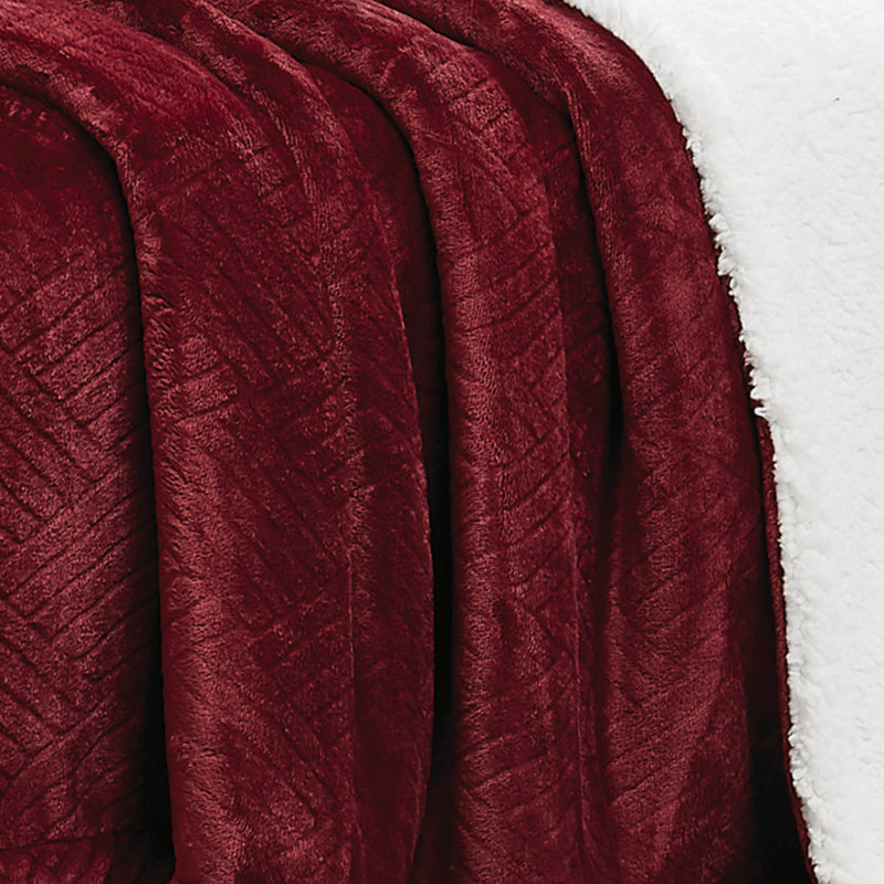 Couverture en fausse fourrure véritablement douce, Simple extra long, Cabernet