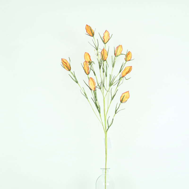 36" Artificial Budded Larkspur Floral Arrangement For Vase Filler, Farmhouse Greenery Foliage Branch Long Stem Flower Bulk Bouquet For Wedding Party Home Office Table Centerpiece Shelf Decorations