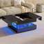 Pedestal Coffee Table with Storage-1139839841