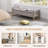 Upholstered Flip Top Storage Benches With Metal Feet-1417771888