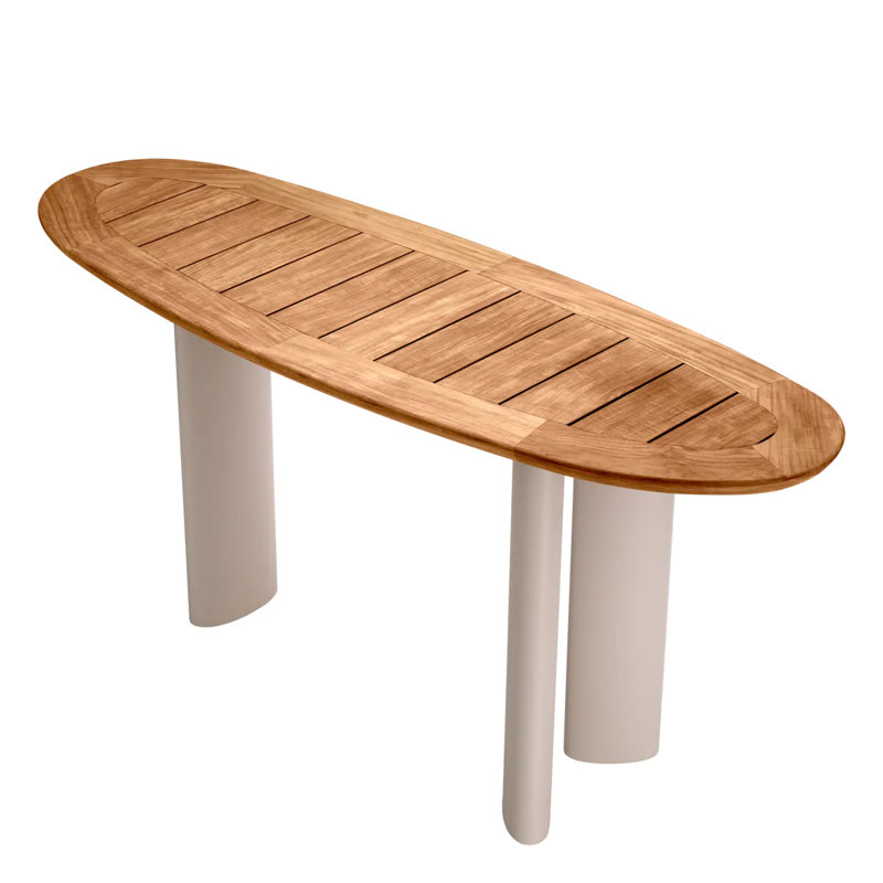 Outdoor Free Form Teak Buffet & Console Table