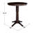 Craighead Bar Height Solid Wood Pedestal Dining Table-684624263-684624258
