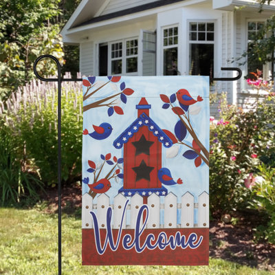 Double Sided 18'' H x 12.5'' W Polyester Animal Garden Flag