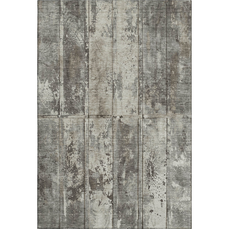 Premium Machine Washable Varroville AMF1715 Stripes Rug, Rectangle 10' x 14'