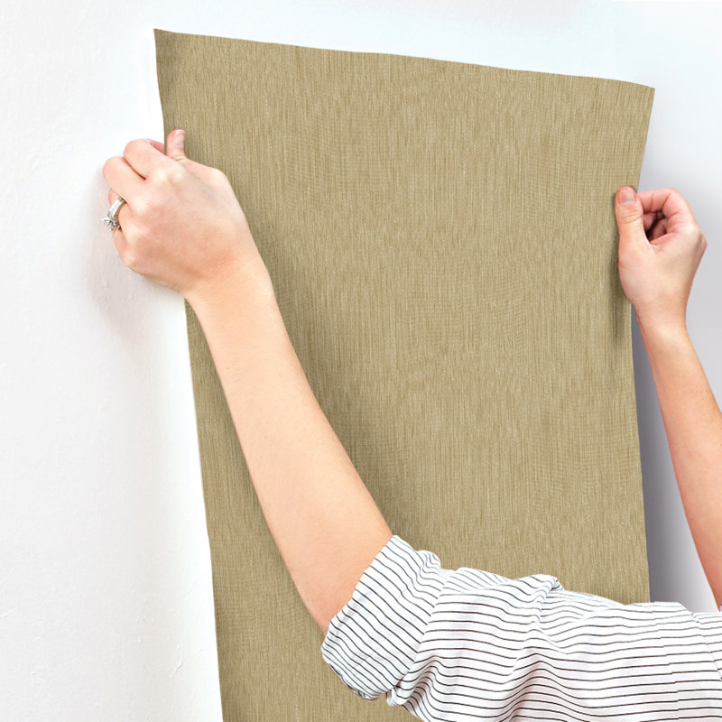 Linen Wallpaper, Golden