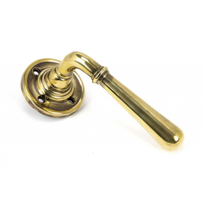 Newbury Dummy Door Handle Kit, Aged Brass