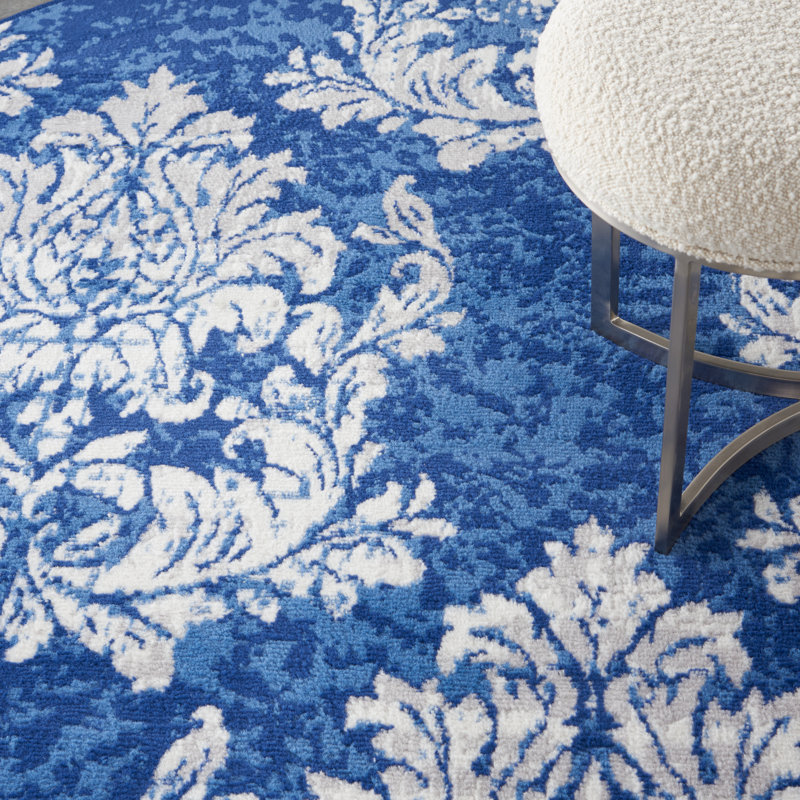 Manius Damask Indoor Rug, Rectangle 3' x 5'