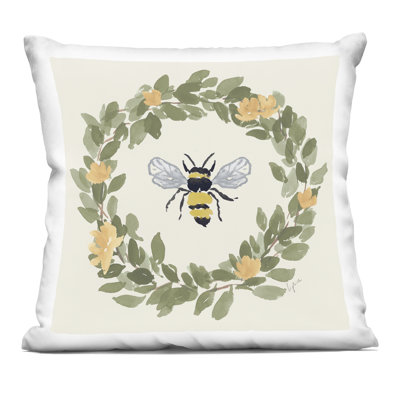 Coussin Bee Celebration Wreath