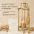 Gold Metal Candle Holder with Glass Hurricane for Tabletop Candle Decor and Elegant Christmas Ambiance