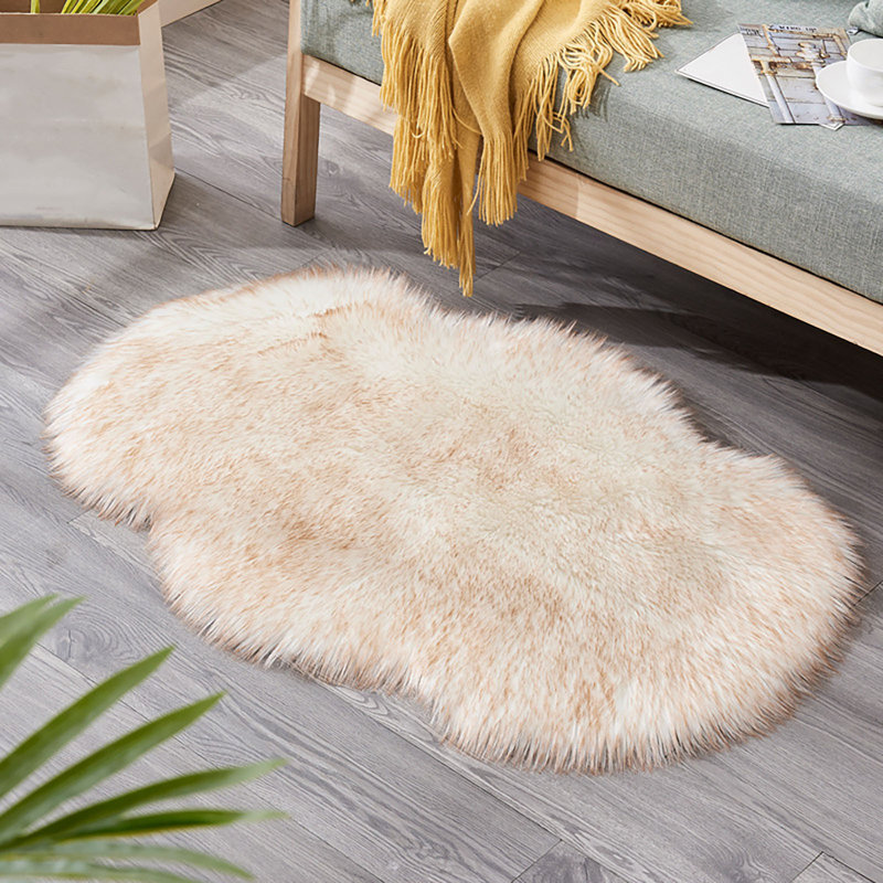 Tapis, tapis antidérapant à usage domestique, tapis de table de thé irrégulier, coussin de canapé, I