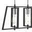 Wallis 3 - Light Matt Black/Polished Chrome Kitchen Island Pendant
