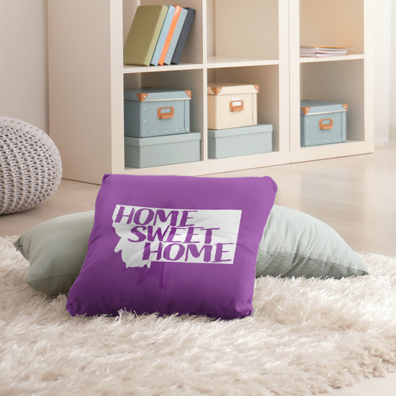 Coussin de sol touffeté home, 30 po x 30 po, Violet, Montana