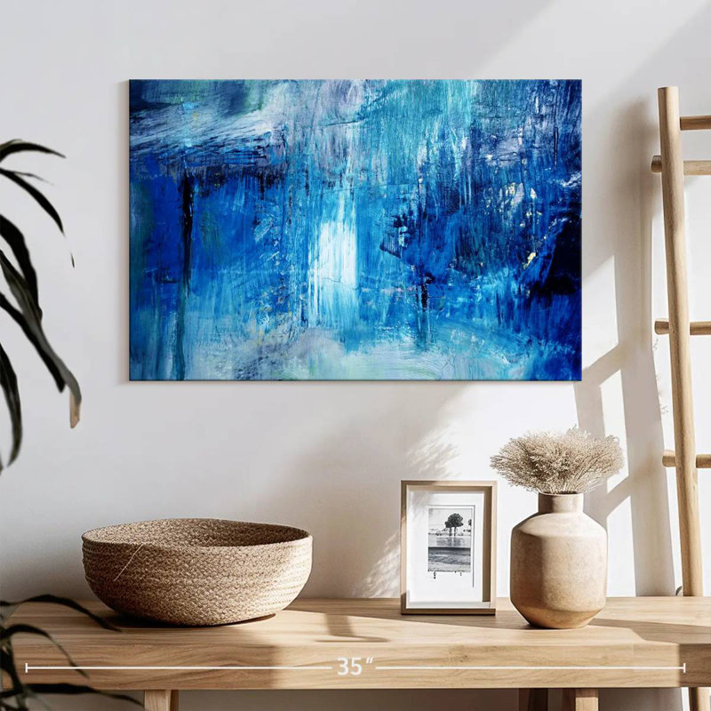 Bleu marine Avery abstrait