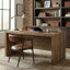  Chaise rembourrée Bristol avec accoudoirs enveloppants | Pieds en fer noir thermolaqué | Siège et dossier en cuir de buffle brun châtaigne | Fauteuil d'appoint moderne Modern