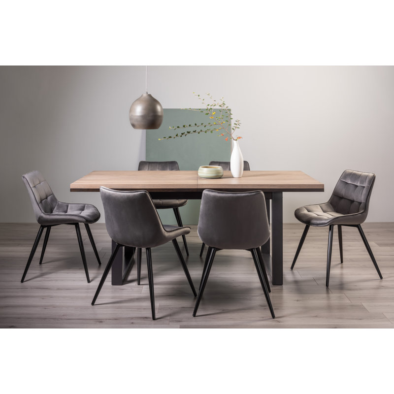 Barsby 6 - Person Extendable Dining Set, Grey