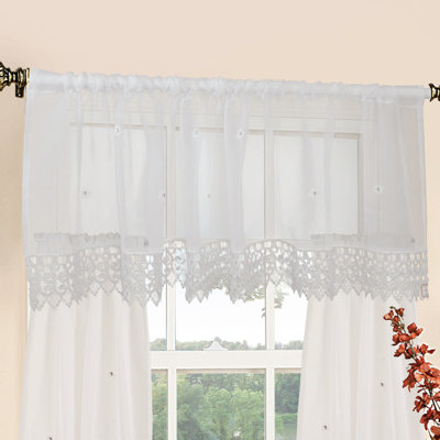 Peralta Ruffled Kitchen Curtain