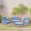 3 - Person Patio Dining Set Table,
