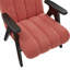 Chaise à structure en bois avec décor contemporain corail douillet et moelleux-642322400