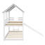 Twin-Over-Twin Bunk Bed With Slide And Integrated Windows For Fun