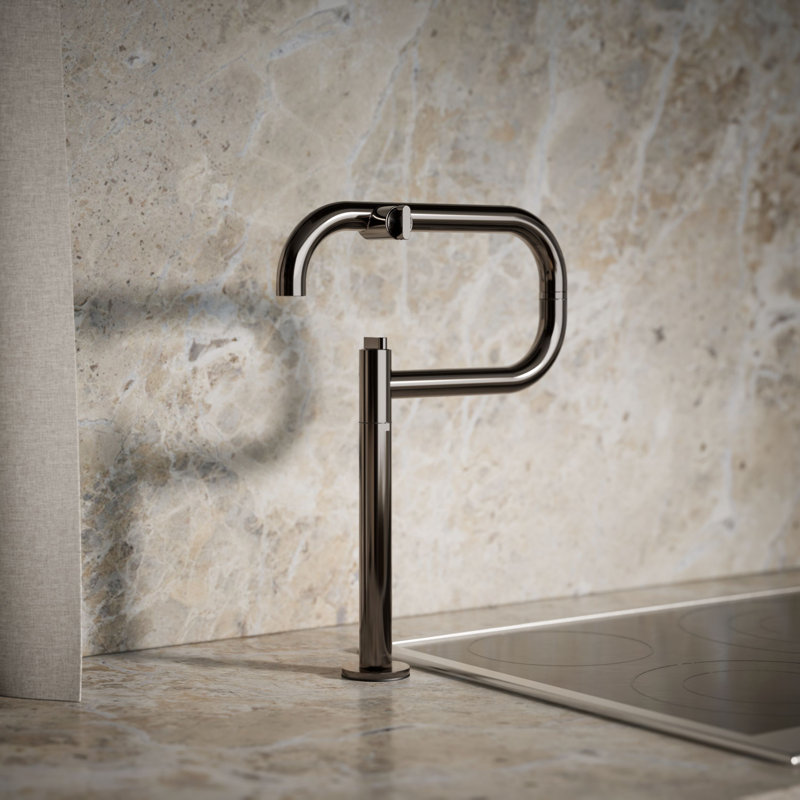 Components Deck-Mount Pot Filler, Vibrant Titanium