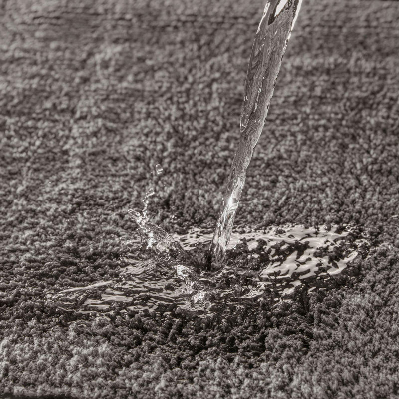 1 tapis de bain réversible 100% coton touffeté 3000 g / m², L 60 po x l 24 po, Gris anthracite