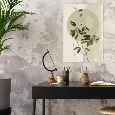 Contemporary Art Abstract Contemporary Elegant Nature Plant Art by Treechild - Wrapped Canvas Print
