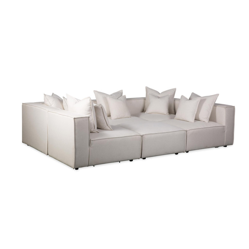 Siège modulaire réversible de 42 po de large avec repose-pieds
