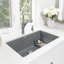 Precis SILGRANIT 32" L X 19" W Super Single Undermount Kitchen SInk-36071242