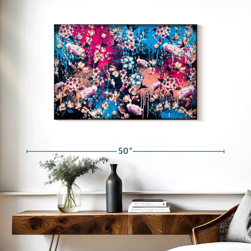 Kerner Splattered Botanical Flowers