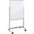 Visionary MooreCo Yes Glass Freestanding Metal Glass Board-12413345