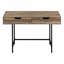 Bureau d'ordinateur, bureau personnel, ordinateur portable, tiroirs de rangement, L 48 po, bureau, stratifié brun, métal noir, contemporain-941429861