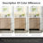 Lala 42" Single Bathroom Vanity with Grain White Engineered Stone Countertop without Mirror-427691185