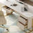 Cloyed Luxurious Rectangular Stone Office Executive Desk-864026891