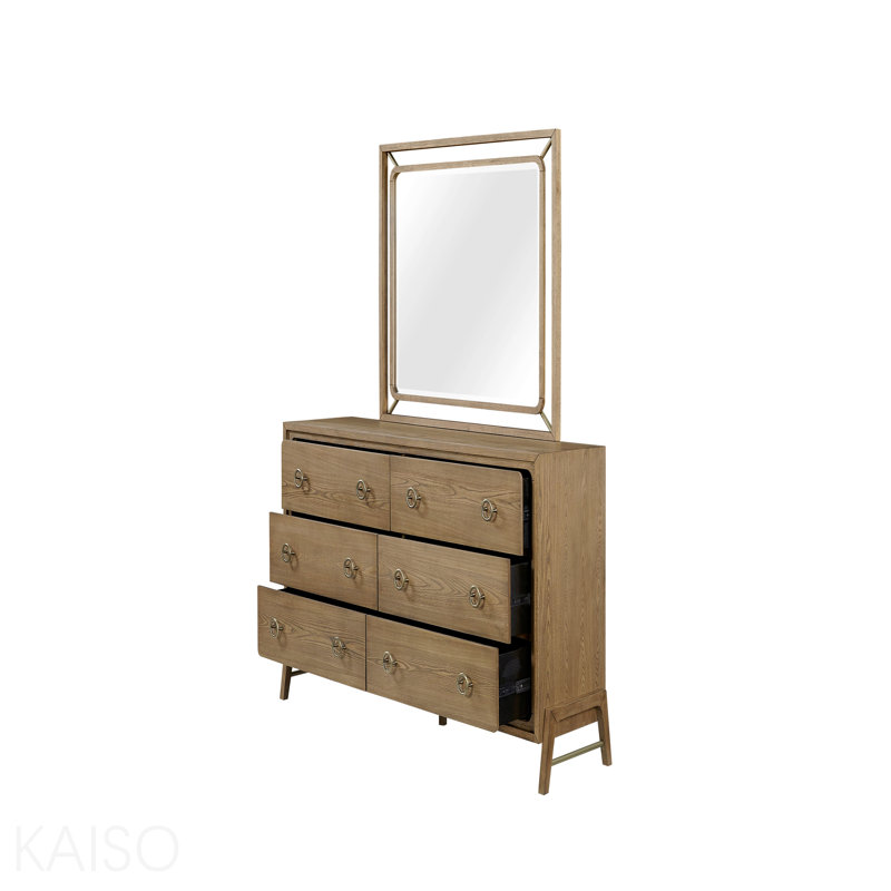 Commode 6 tiroirs au fini latté