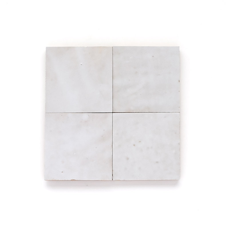 Zellige Blanc Fès 4 x 4